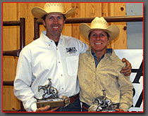 Chad & Kim with Snaffle Bit trophies